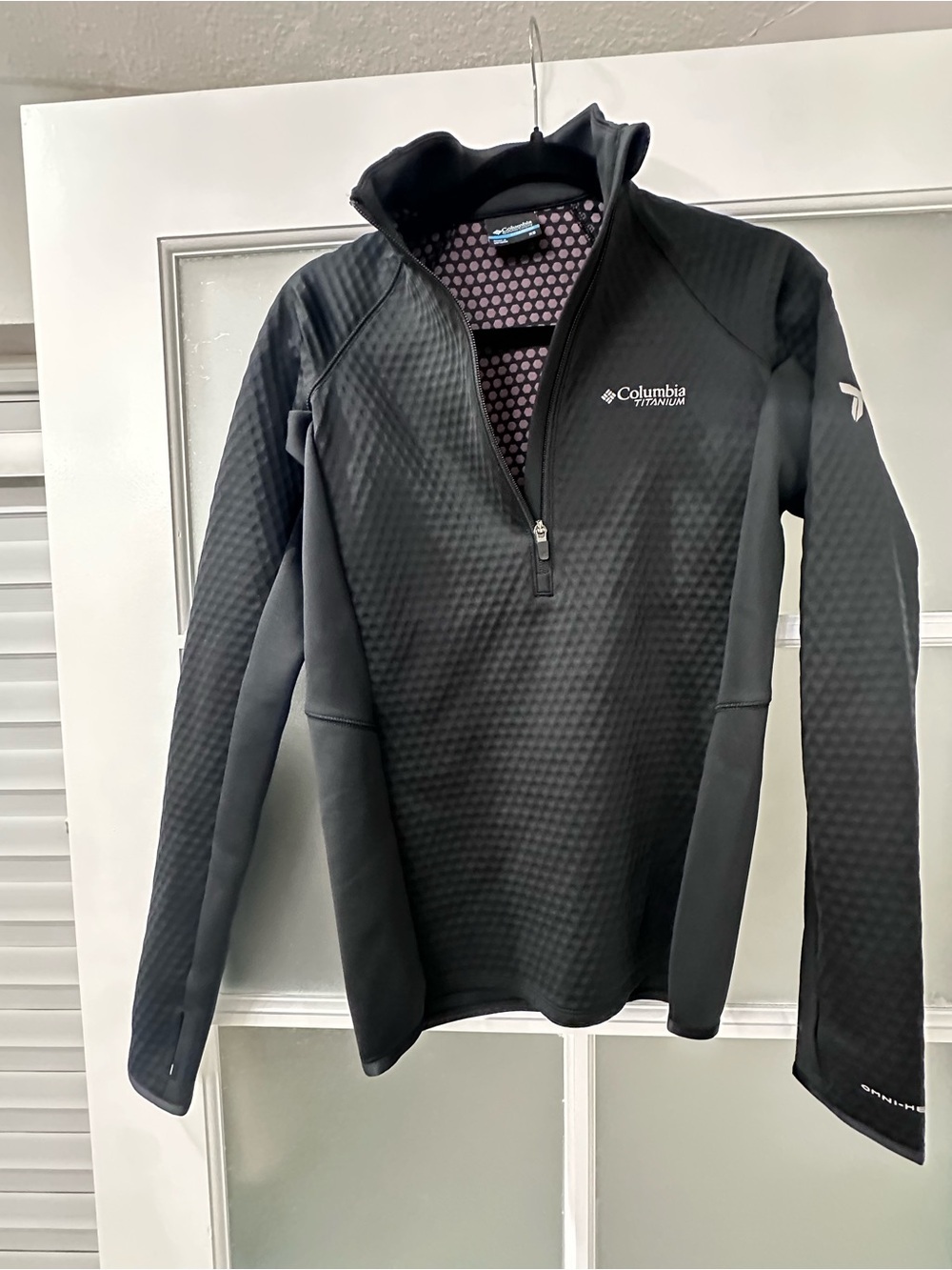 Columbia Titanium Women’s XS Black Omni-Heat Half Zip Thermal Pullover
